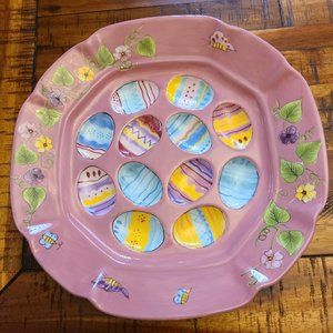 Easter Egg Plate 12 inch Gates Ware.